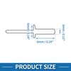 A ABSOPRO Countersunk Head Closed Sealing Rivets 3mm Grip Diameter
