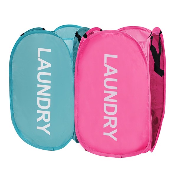 Aplter Aplter Collapsible Laundry Hamper 2 pack Mesh Pop Up