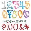 Craft Kreatively Graffiti Stencil, 6.3 cm, 21.5 x 21.5 cm