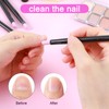 15 Pcs Pumice Stone Nail File Cuticle Stone Pusher Black