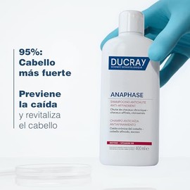 DUCRAY Anaphase Shampoo Anticaída y Antiafinamiento para Caída Crónica, Fortalece y revitaliza el cabello, 400ml