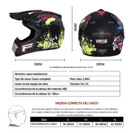 DIUNASENGCH Casco De Motocross Certificado + Regalo