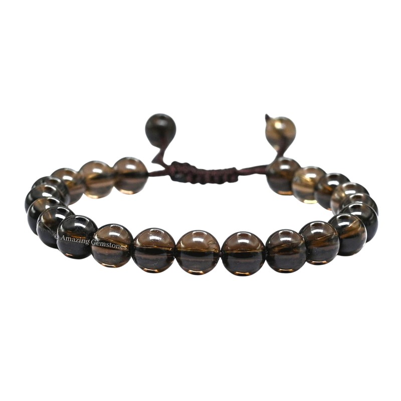 Natural Gemstone Crystal Bracelet for Men Women Stretchy Stress Relief