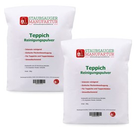 PRIMEBAG - Economy Set - 2 x 500 g Carpet Cleaning Powder Room Clean - Best Performance when Vacuuming