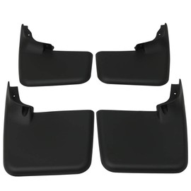 Mud Guards Compatible with 2004-2014 Ford F150, Front Rear Mud Flaps Splash Mud Guard Mudguard Mudflaps 4Pc Set Black Without Fender Flares by IKON MOTORSPORTS, 2005 2006 2007 2008 2009 2010 2011