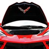 C8 Corvette Trunk Crossed Flag Metal Under Lid Frunk Emblem