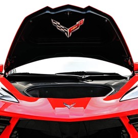 C8 Corvette Trunk Crossed Flag Metal Under Lid Frunk Emblem Fits: 2020 + Later