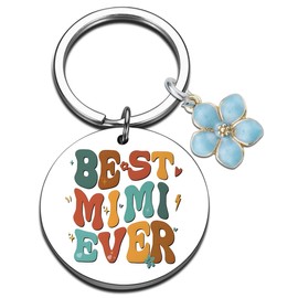 QUIHUD Mimi Gifts Grandma Gift From Grandkids Gift For Mimi Best Mimi Ever Mimi Christmas Birthday Present For Mimi Keychain Mothers Day Gifts For Mimi