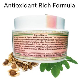 Moringa Anti Aging Cream 13 Natural Herbs with Antioxidants 3.4 oz