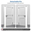 3 Pack Matte Black Door Hinges 4 Inch, Exterior Door