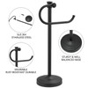 BESy 17 Inch Matte Black Stand Towel Bar Hanger Hand