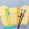 Black Cartoon Panda Animal Chopsticks Practice Helper, Reusable Eating Training