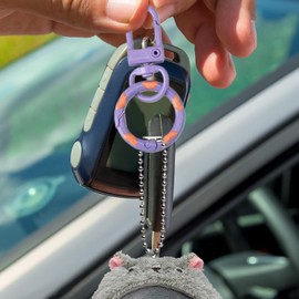 Lobster Claw Clasps | Portable Spring Key Rings,Candy Color Spring Key Rings for Purse Pendant Wallet Bag Craft Bracelet