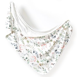 GRSSDER Baby Blankets Super Soft Jersey Knit Swaddle Blanket for Baby Girls and Boys, Double Layer Receiving Blankets 34 x 44 Inches Extra Large for Baby Show Gift, Watercolor Leaves