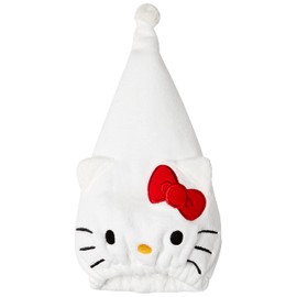 Marushin 3125007700 Towel Cap, Kids, Sanrio Kitty, Hair-Drying Towel, Hair Absorbent, Quick Drying, For Girls and Boys
