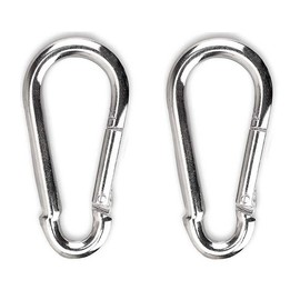 OULVLIFE Locking Carabiner, Heavy Duty Carabiner, 100 mm Carabiner Hook Made of Galvanised Carbon Steel