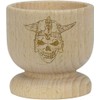 'Viking Skull' Wooden Egg Cup (EC00023378)