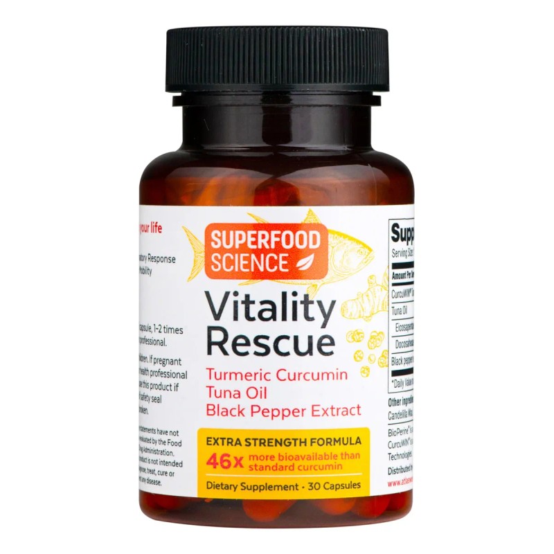 Vitality Rescue Omega Dha Epa Cúrcuma Cápsulas
