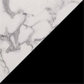 Convenience Concepts American Heritage One-Drawer Chairside End Table with Shelves in White Wood