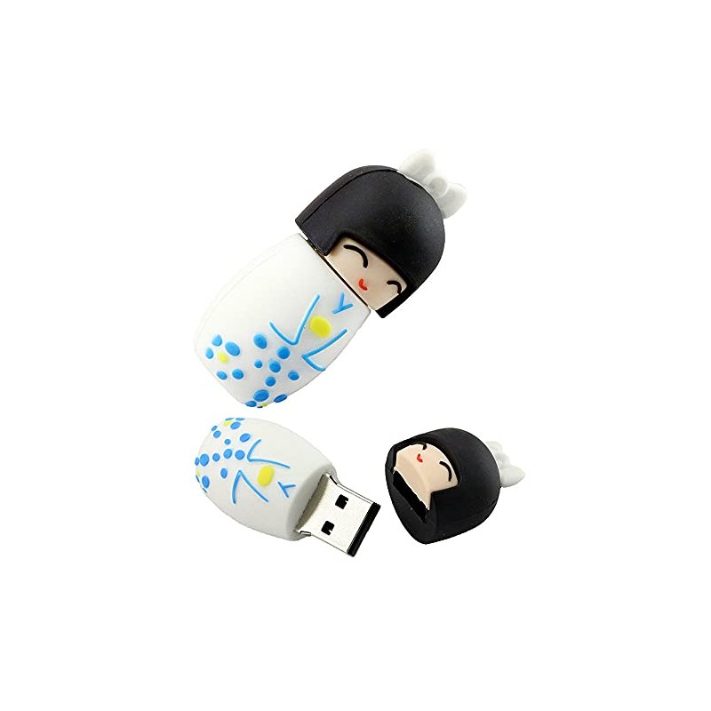 16GB Kimono japonés Forma de la Muchacha Unidades Flash USB
