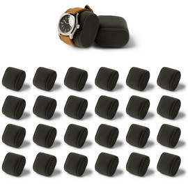 TAWBURY Watch Pillows - Pack of 24, X-Small Cushions for 5.5 to 6.5-inch Wrists, 2-inches Wide, Compatible with our Bayswater 6, 12 & 24 Slot Watch Boxes (Charcoal)