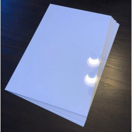 maryjoshopaholic 8" x 10" PHOTO SHEET -Aluminum Sublimation Blanks, white, square corners- 10 Pcs