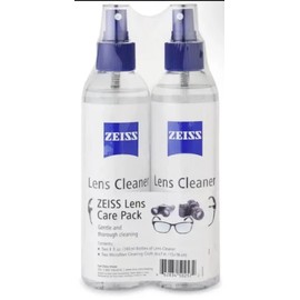 ZEISS Lens Cleaning Solution Kit (8 fl. oz. 2 pk.),  Lens Spray & Microfiber Clo
