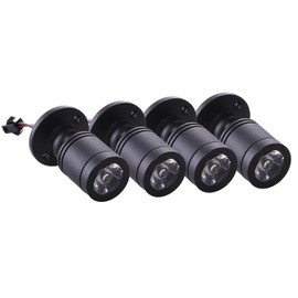 yeerockal 4 x Mini Surface-Mounted Spotlights Swivel Ceiling Spotlight LED Base Diameter 2 cm Small Ceiling Spotlight Warm White with Transformer