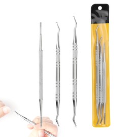 RTRTGS 3 Pieces Ingrown Toenails Set Professional Nail Care Ingrown Toenails File & Lifter Kit Pre Stainless Steel Manicure & Pedicure Set Nail File and Ingrown Toenail Tool