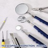 Copkim 3 Pieces Telescoping Inspection Mirror Stainless Steel Extendable Mechanic