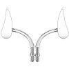 KEEPDSGN Chrome Rear View Mirrors For Harley Davidson Fatboy Dyna
