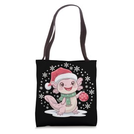 Axolotl Lover Merry Xmas Christmas Day Santa Claus Tote Bag