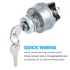 Huazu Ignition Key Switch for Car, Forklift, Truck, Tractor, Trailer