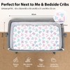 FIEMOL Next to Me Crib Sheets 85x51cm Fitted, 3 Pack