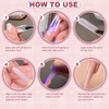Plman 240 PCS Sandwich Nail Dual Forms, Nail Extension Kit