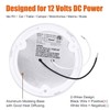 Facon 2-Pack Ultra Slim 4.5'' 12V RV Puck Lights w/Switch,
