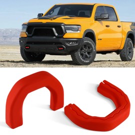 Tow Hook Cover Silicone Protecting Covers Tow Accessories Compatible with RAM 1500 Accessories 2019-2025 (Not Fit for RAM 1500 Classic,Warlock,RAM 2500,RAM 3500) (Red)
