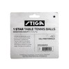 STIGA 6 Pack Multi-Color Table Tennis Balls - 40mm ITTF