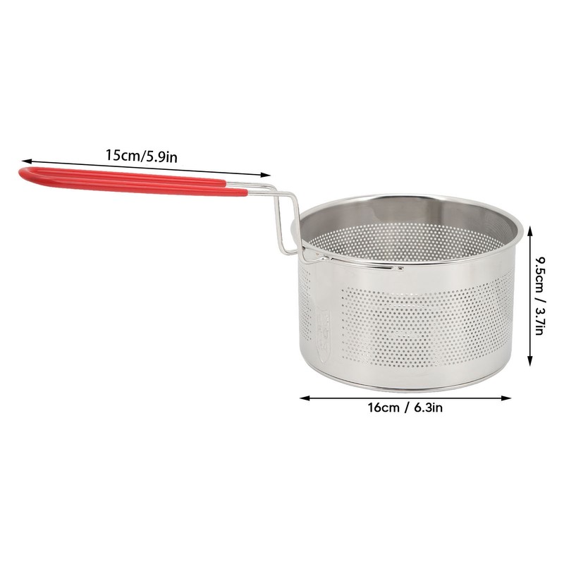 Deep Fryer Basket Round 304 Stainless Steel Fry Baskets With