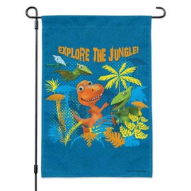 Explore the Jungle Dinosaur Train Garden Yard Flag