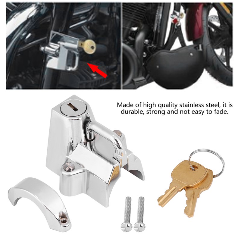 Universal Stainless Steel Motorcycle Motorbike Bike Helmet Lock Hanging Hook