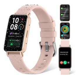 Reloj Smartwatch Morein Z165 Cuerpo largo y estrecho,notificaciones de mensajes,llamadas por Bluetooth,monitorización de la frecuencia cardíaca y la saturación de oxígeno en sangre,juegos integrados