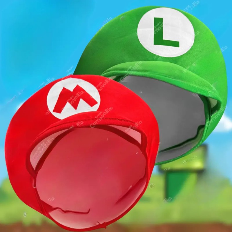 Disfraz Infantil De Fontaneros Tipo Mario Y Luigi Con Gorra