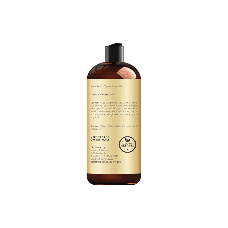 Handcraft Blends 100% Pure Castor Oil - Huge 16 OZ