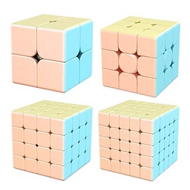 FunnyGoo MoYu Cubing Classroom Mofangjiaoshi MFJS Meilong Pastel color Series Cube (2x2 + 3x3 + 4x4 + 5x5)