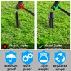 Metal Stakes Solar Lights Replacement Spike - Outdoor Ground Stake