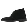 Clarks womens Desert Boot., Black Suede, 8.5