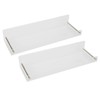 2Pcs Floating Wall Ledge Shelf Acrylic Concealed Bathroom Rack for