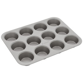 Judge Non-Stick Cupcake or Muffin Tin with 12 Cups, Dishwasher Safe 35cm x 26cm x 3cm - 5 Year Guarantee