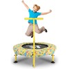 36" Mini Trampoline for Kids, U/T-Bar Indoor Small Recreational Trampoline